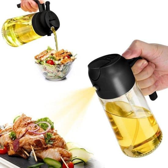 Oljedispenserflaska för matlagning, olivoljespruta för matlagning, sallader, grillar