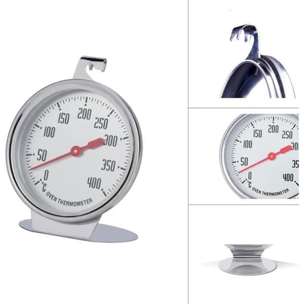 Ovntermometer, rustfrit stål - 0 til 400℃ - Multifunktionelt - Praktisk og holdbart