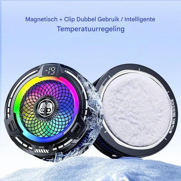 30W Magnetic Mobile Phone Cooler with Adjustable Fan Speed