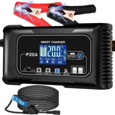 Universal Smart Batterioplader - 12V/24V - 20A/10A - 7 Trin