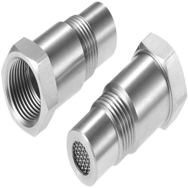 2-pak O2 iltsensorer - Rustfrit stål - M18 x 1,5 mm - Velegnet til metalkatalysatorer - Iltsensorfjerner