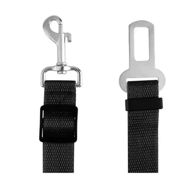Hundesikkerhedssele - Rivfast - Justerbar - Nylon - 2-delt Universal Sele - Sort