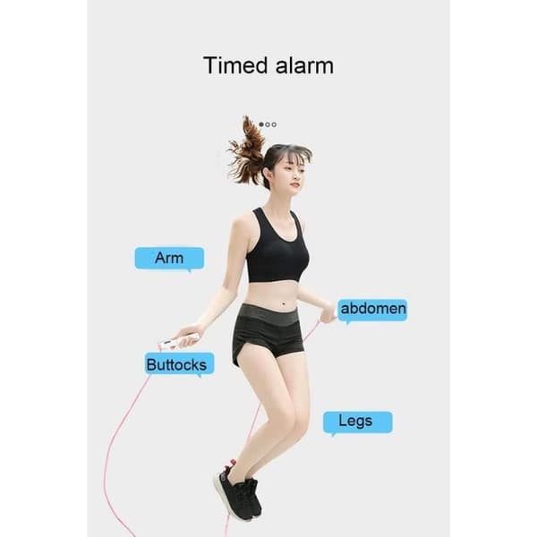 Trådlöst hopprep - Nedräkningsdisplay - Bärbart - Fitness