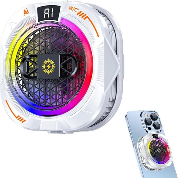 Mobile Phone Cooler, Magnetic Mount - Semiconductor with Adjustable Temperature Control | for Men, Teachers, Meetings, Video, Live Streaming