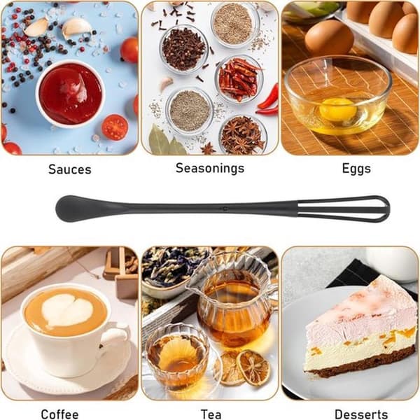 Set of 3 Portable Mini Whisks for Mixing and Whisking