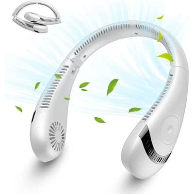 Bærbar ventilator - 3 hastigheder - 5000 mAh - USB genopladelig - Stille