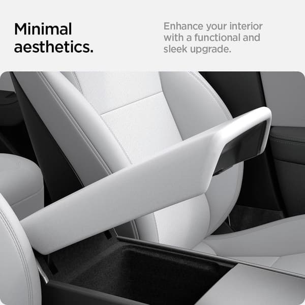 Passer Tesla Y-hansker for midtkonsollens armlene (Standard, Premium og Performance 2025/2026) og Model 3 Highland - Hvit