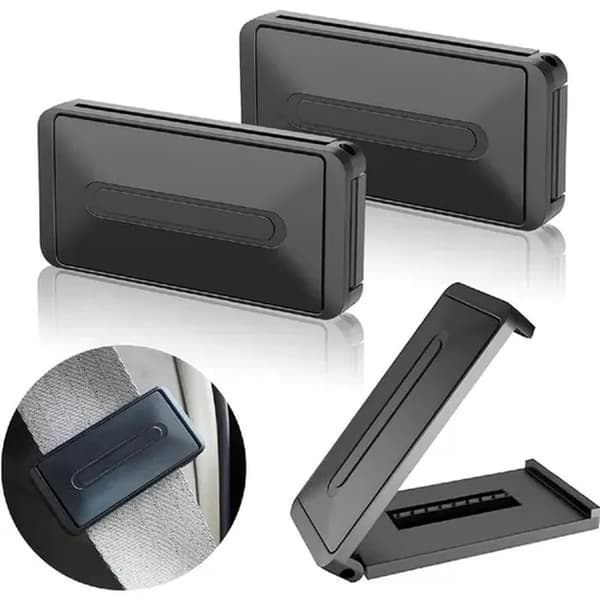 Sikkerhedsseleclipsjustering 5,3 cm - Sort - 2 stk. - Holdbar plast