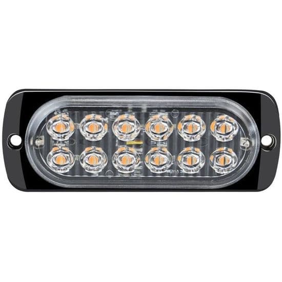 2 stk. 12-24V LED Strobe Bilpærer, Orange Lyse Billys, Trailerlys, Blinkende Strobelys