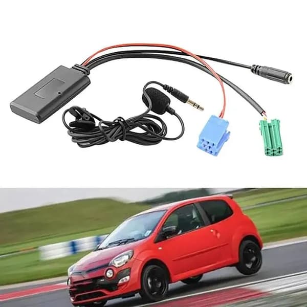 Bil Bluetooth 5.0 Aux-kabel Mikrofon Håndfri Mobiltelefonsamtaleadapter Gratis for Renault 2005-2011