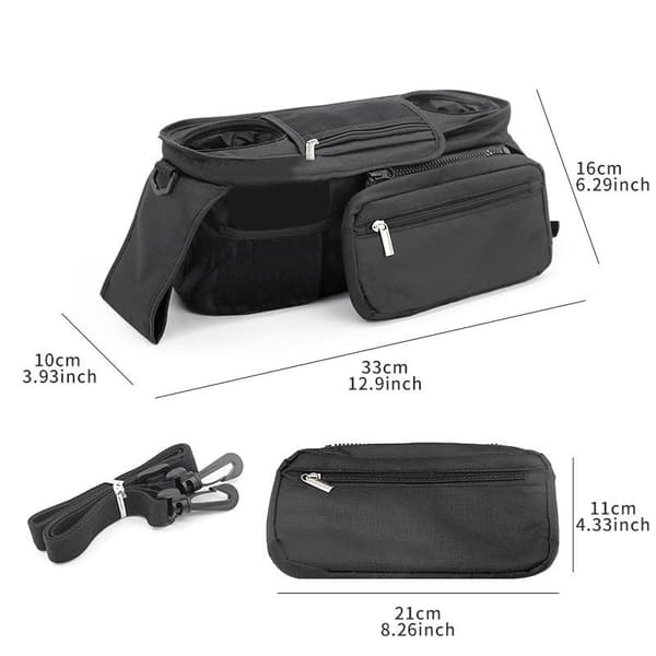 Barnevogn Organizer Bag - Universelt Barnevogn Tilbehør Oppbevaring