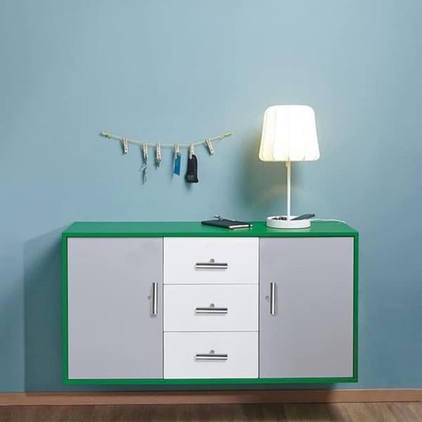T-formede greb - skabsgreb - skabsrenovering - børstet stål - 10-pak, 50mm - sølv