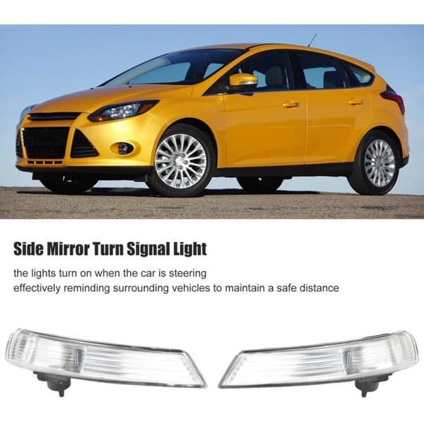 2 stk. udvendige sidespejlsblinklys erstatning til Ford Focus 2012-2018