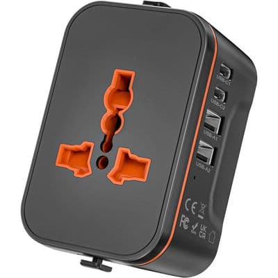 Universell reseadapter, universell reseadapter med 2 USB och 2 USB-C