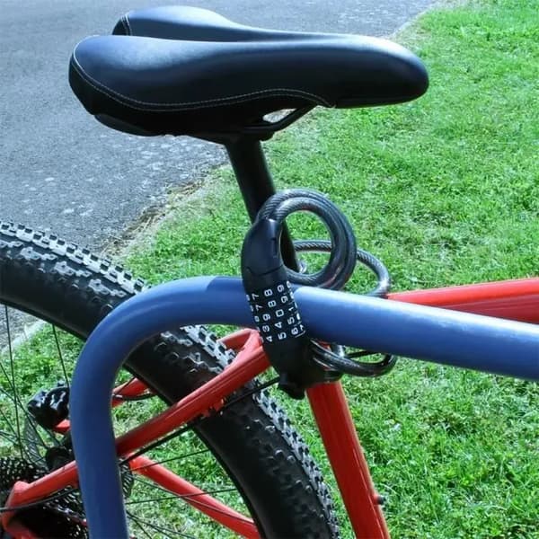 5-siffrigt kombinationslåskabel för cyklar - CampTeck - 120 cm - Robust och mångsidig