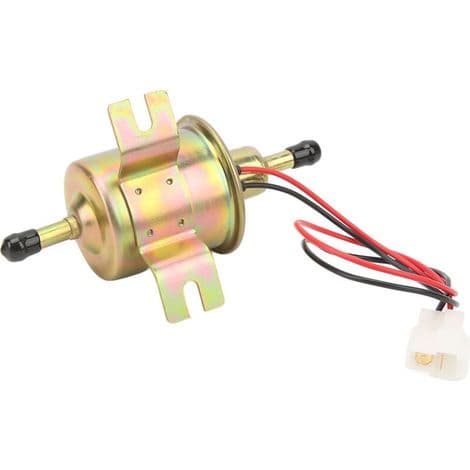 Universal inline lavtryks DC 12V elektrisk brændstofpumpe til bil, lastbil, båd HEP02A