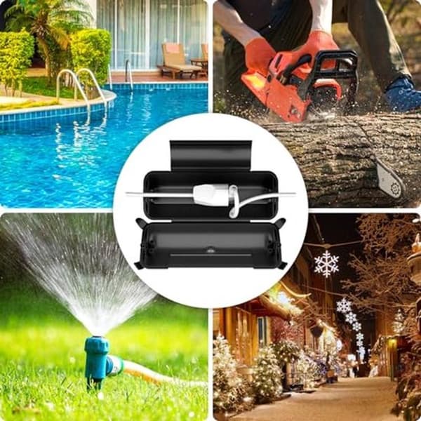 Waterproof Outdoor Cable Box IP44 - Large Plug Protection Box, Suitable for Extension Cords.