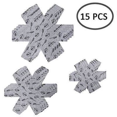 Pann- och grytskydd, pannskydd - 3 storlekar (38cm, 35cm, 26cm) - 15 st
