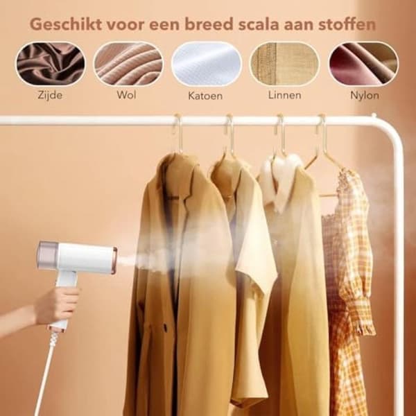 Compact Handheld Steamer with Fast Heating - Perfect for Travel and Home Use