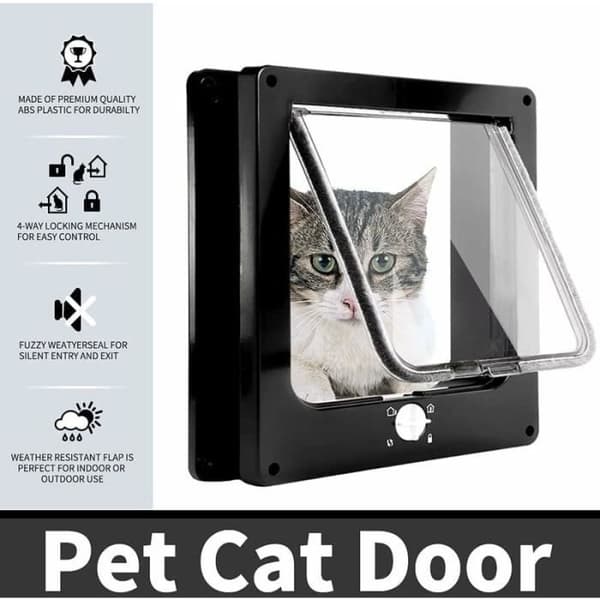 Magnetisk Kattelem - 4-vejs - Sort - Til Katte og Små Hunde