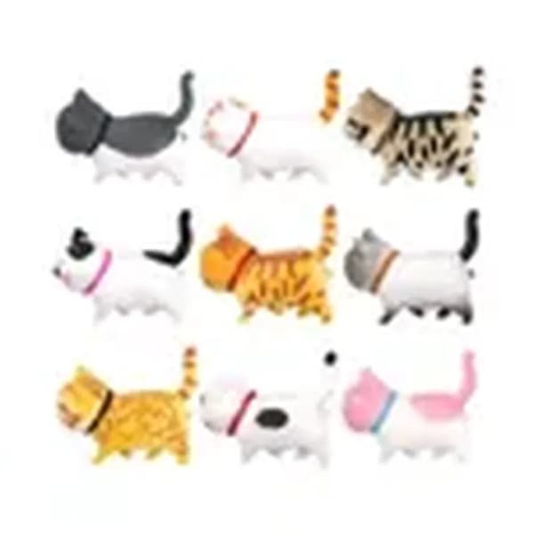 3D Kat Køleskabsmagneter - Multifunktionelle - Super Adsorptionskapacitet - 9 STK