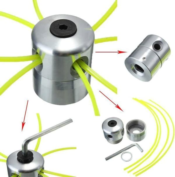 Universal plæneklipper - Aluminium - Nylonsnelle - Diameter 4,5-5 cm