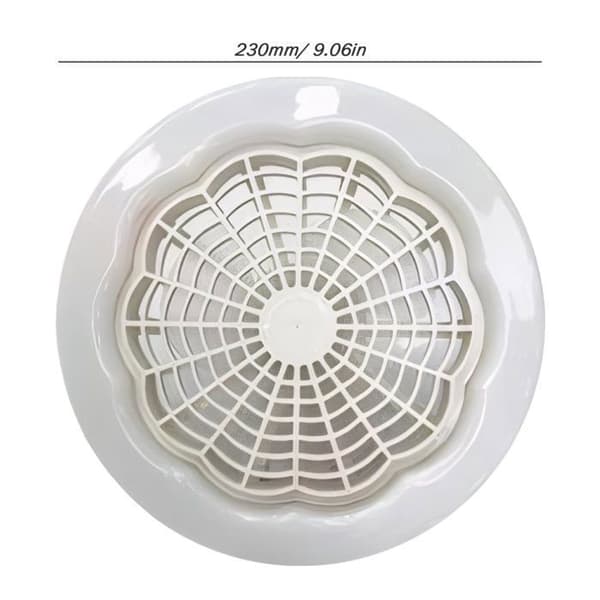 Loftventilator med fjernbetjening, Lys E27 loftventilator, 9,1 tommer fatningsventilator