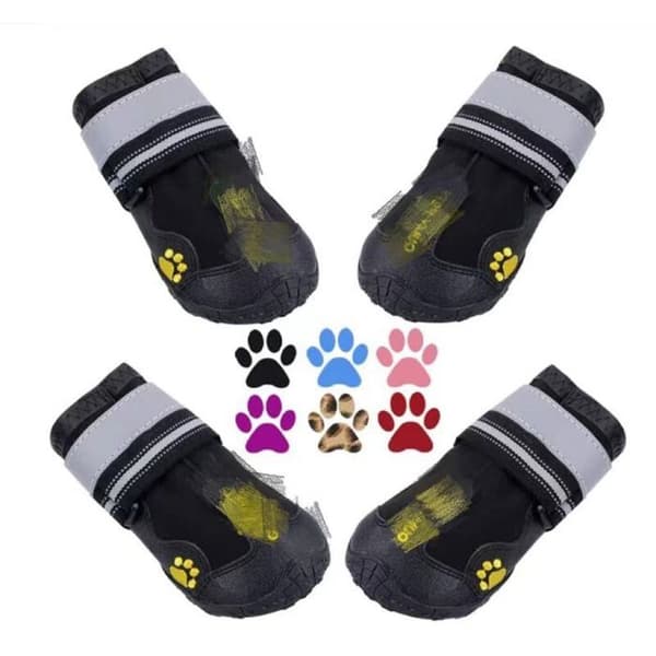 Hundskor, 4-pack - Slitstarka - Halkfria - Storlek 7