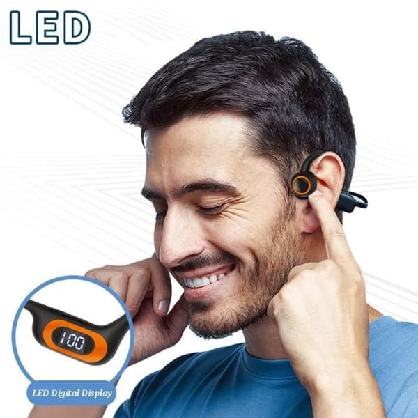 Benledningshörlurar - AKZ-G3 - Trådlös Bluetooth - 16G MerryOrange