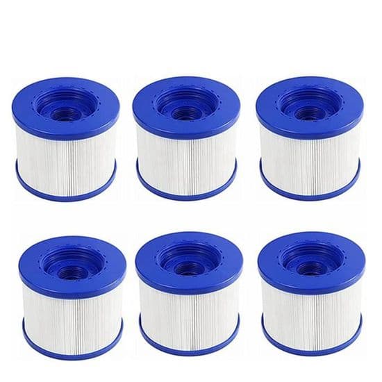 Filter - Wave Spa - Standard filterpatron - Pakke med 6 - Kompatibel med flere modeller