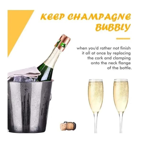 Champagne Propper - 3 stk. - Rustfrit Stål - Skridsikker - Rustbestandig