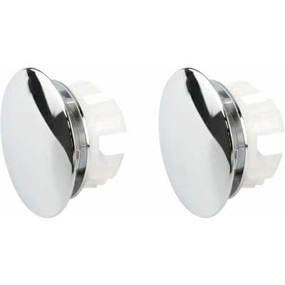 2-delat diskbänksöverdrag - Rostfritt stål - Diameter 32 mm - Dekorativt