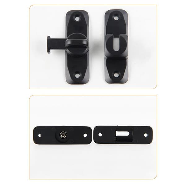 Door Latch - 90°/180° Universal (Drilling/No Drilling) Gold