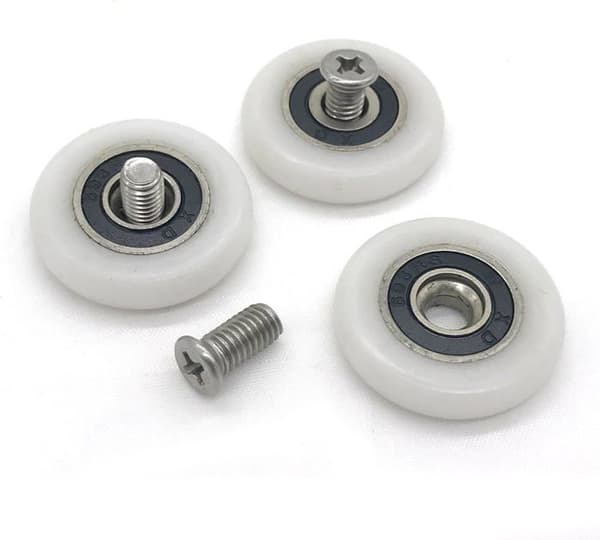 Stykker Skydedør Ruller til Brusekabine, 19mm Brusekabine Ruller