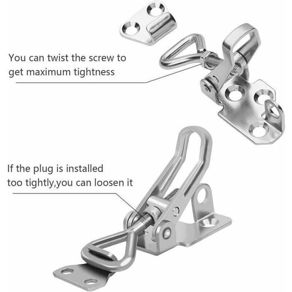 4005B Spännlås - Metall - 100 kg Kapacitet - 3-pack