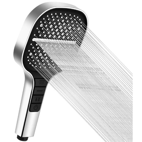 Fyrkantigt högtrycksduschhuvud (silver)