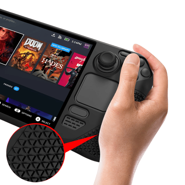 Silikondeksel til Steam Deck OLED Svart