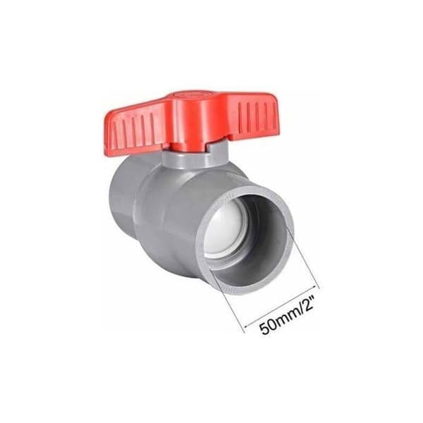 PVC kulventil plastkulventil 50mm aesap thsinde 2 st.