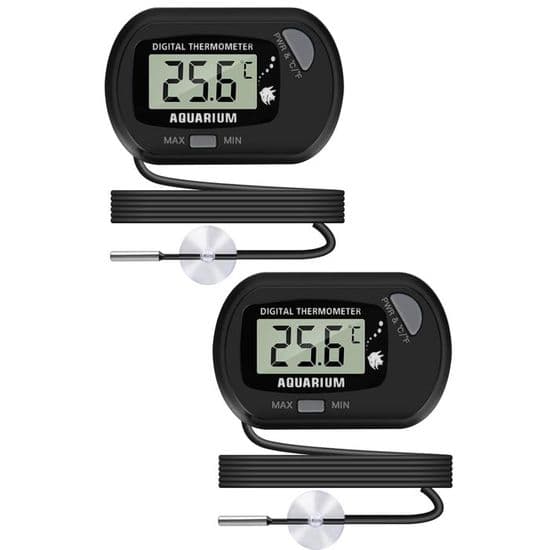 2 st digital LCD-termometer - Vattentät - Hög precision - Trådbunden