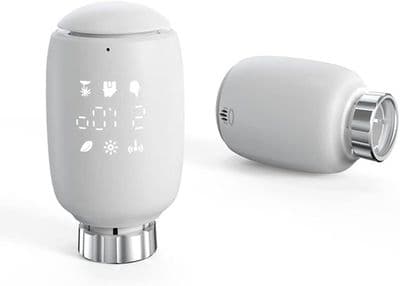 Termostatisk radiatorventil, smart programmerbar termostat, temperaturkontroll, eTRV, Alexa, Google Home röststyrning