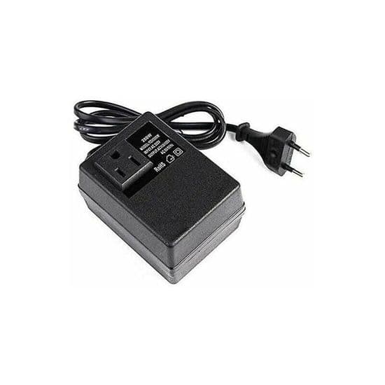 220V til 110V transformator - 200W - europeisk plugg - innendørs bruk