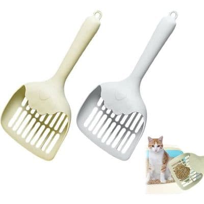 2-delat kattsandsspade-set - Plast - Modern - Grå