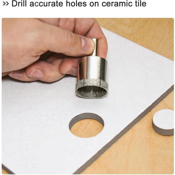35 mm diamantkerneborebit - 2 stk. - Til fliser, glas, marmor, keramik