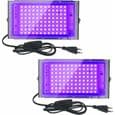 100W UV LED Projektor - Vandtæt - Sort Lys - Akvariebelysning