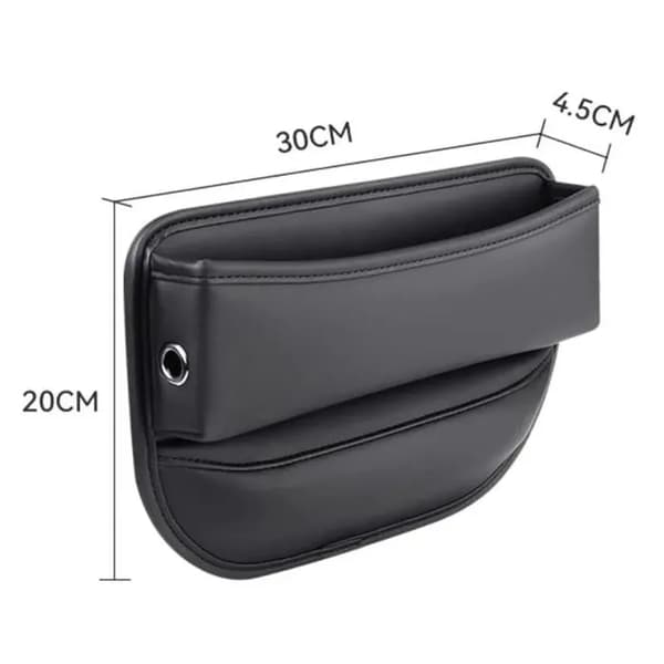 Bilsædearrangør - Interiørtilbehør - PU-læder - Elastisk svamp - Hvid