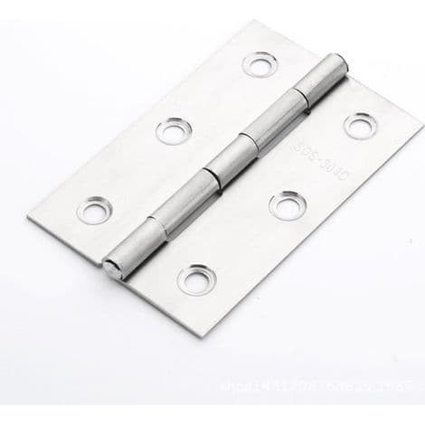 10 stk. Rustfrit Stål Hjem Møbler Hardware Dørhængsel Lang 75 mm x 50 mm