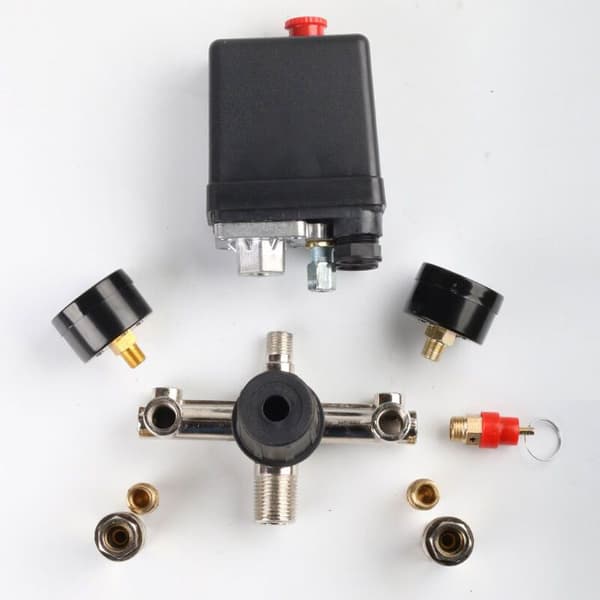 Sort trykregulator - 2 displays - Præcis justering - Kablet