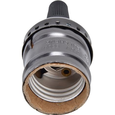 Sæt med 10 retro aluminium lampeholdere – E26/E27 fatninger – 250V, 3A – Nem installation til indretning