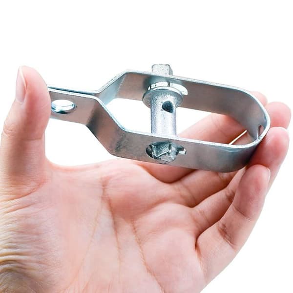 10 stk. 90 mm hegnstrammere, pigtrådstrammere, galvaniserede ståltrådsnetstrammere til trådnet eller anden tråd, sølv