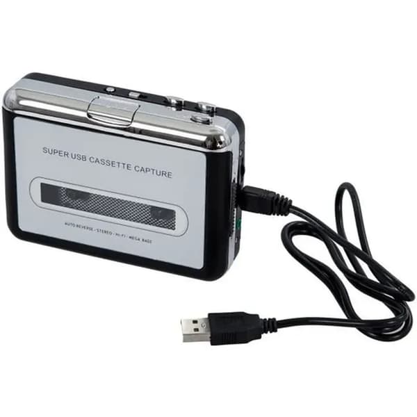 USB kassettspiller MP3-konverterer - Svart - Kassettspiller